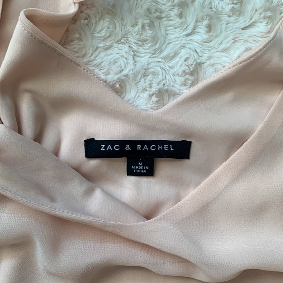 Zac & Rachel Blush Pink Bell Sleeve Top - Picture 6 of 7